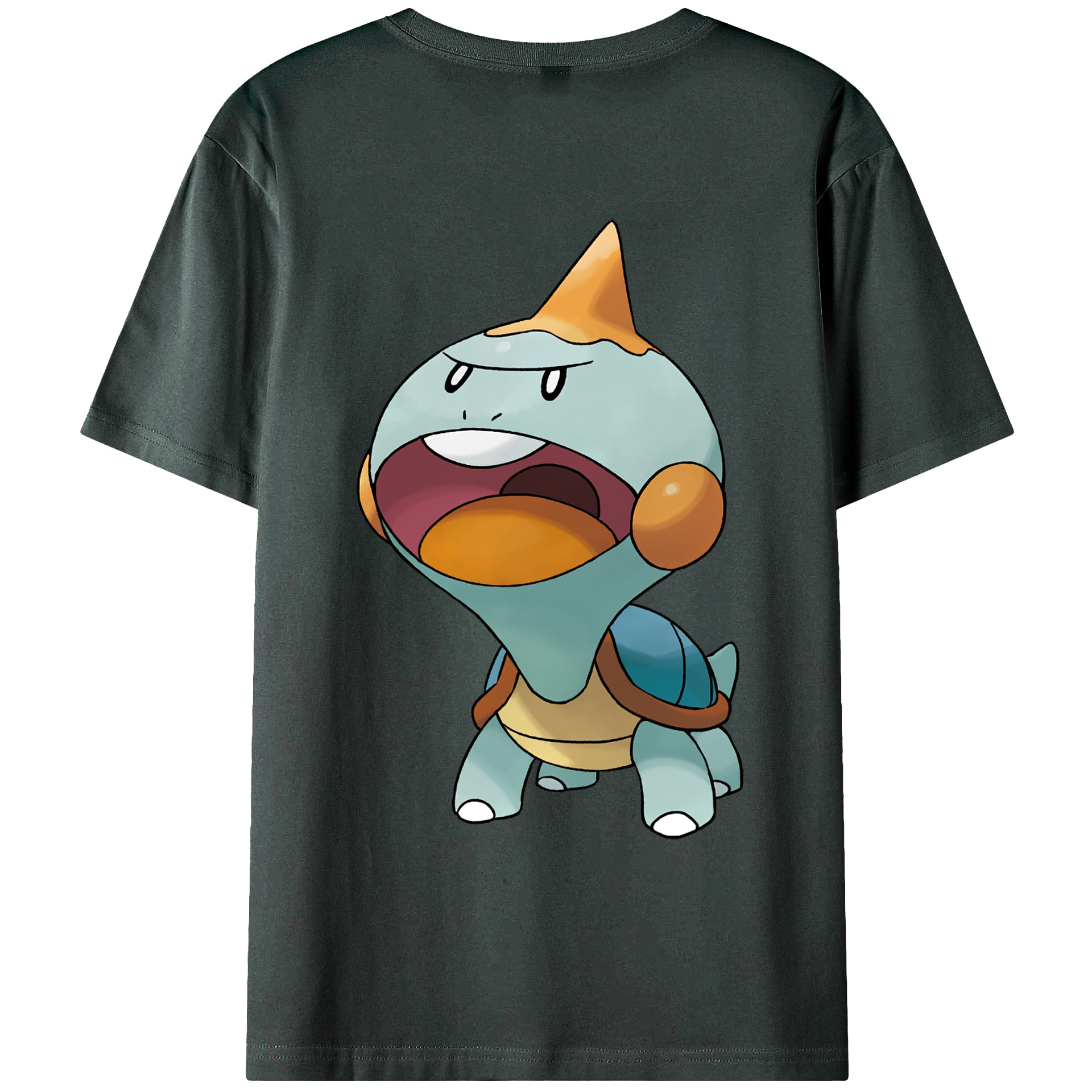 （画像用） ポケットモンスター Pokémon 綿100％ メンズ半袖Tシャツ（バックプリント） 通気性